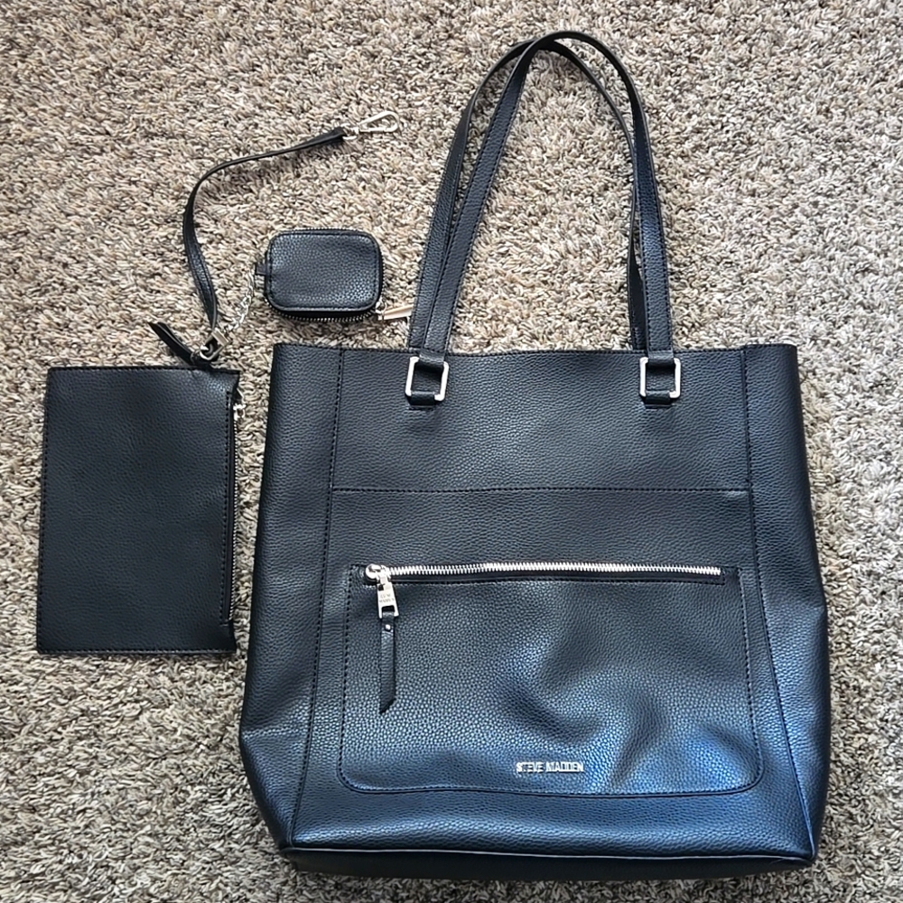 Large Black Steve Madden Tote